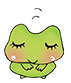 お礼をするカエルぴょん